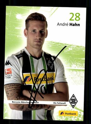 Andre Hahn Autogrammkarte Borussia Mönchengladbach 2014-15 Orig. Sign.