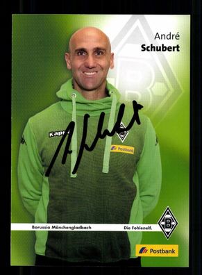 Andre Schubert Autogrammkarte Borussia Mönchengladbach 2015-16 Orig. Sign.