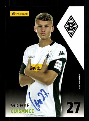 Michael Cuisance Autogrammkarte Borussia Mönchengladbach 2017-18 Orig. Sign.