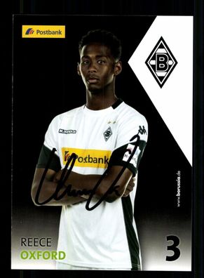 Reece Oxford Autogrammkarte Borussia Mönchengladbach 2017-18 Orig. Sign.