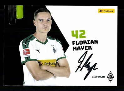 Florian Mayer Autogrammkarte Borussia Mönchengladbach 2018-19 Orig. Sign.