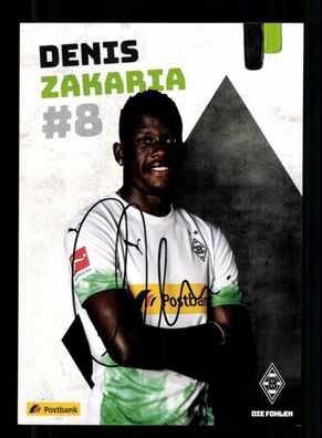 Denis Zakaria Autogrammkarte Borussia Mönchengladbach 2019-20 Orig. Sign.