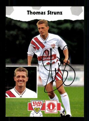 Thomas Strunz Autogrammkarte VfB Stuttgart 1993-94 Original Signiert