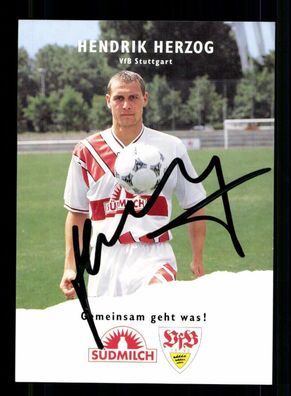 Hendrik Herzog Autogrammkarte VfB Stuttgart 1995-96 Original Signiert