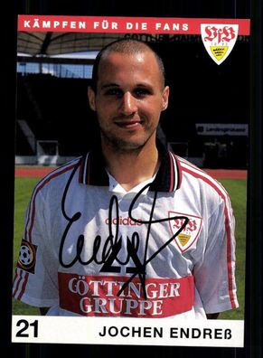 Jochen Endreß Autogrammkarte VfB Stuttgart 1997-98 Original Signiert