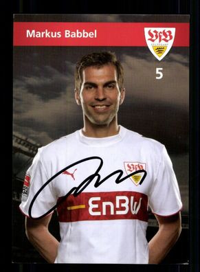 Markus Babbel Autogrammkarte VfB Stuttgart 2006-07 Original Signiert