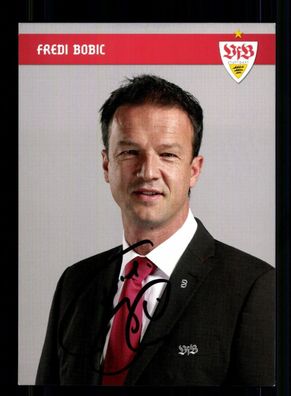 Fredi Bobic Autogrammkarte VfB Stuttgart 2013-14 1. Karte Original Signiert