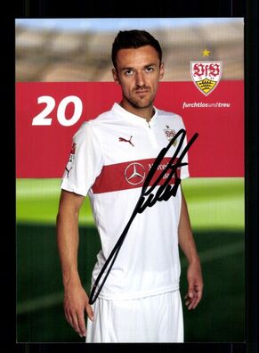 Christian Gentner Autogrammkarte VfB Stuttgart 2014-15 Original Signiert