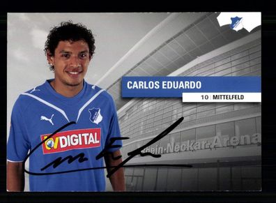 Carlos Eduardo Autogrammkarte TSG Hoffenheim 2009-10 Original Signiert