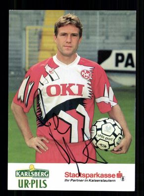 Jan Eriksson Autogrammkarte 1 FC Kaiserslautern 1992-93 Original Signiert