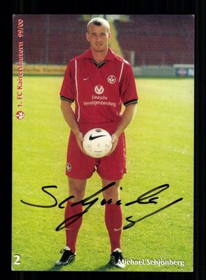 Michael Schjönberg Autogrammkarte 1 FC Kaiserslautern 1999-00 Original Signiert