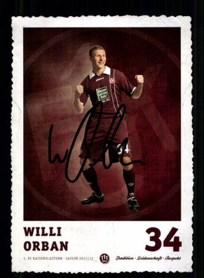 Willi Orban Autogrammkarte 1 FC Kaiserslautern 2011-12 Original Signiert