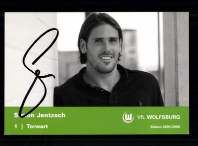 Simon Jentzsch Autogrammkarte VFL Wolfsburg 2005-06 Original Signiert