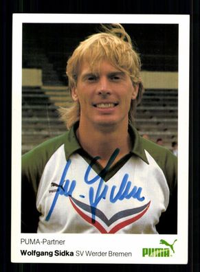 Wolfgang Sidka Autogrammkarte Werder Bremen 1984-85 Original Signiert