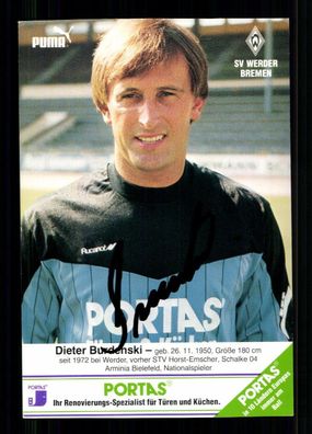 Dieter Burdenski Autogrammkarte Werder Bremen 1986-87 Original Sign. # G 40738
