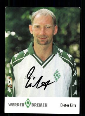 Dieter Eilts Autogrammkarte Werder Bremen 2001-02 Original Signiert