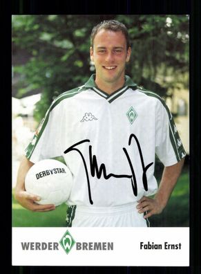 Fabian Ernst Autogrammkarte Werder Bremen 2001-02 Original Signiert