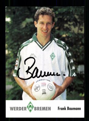 Frank Baumann Autogrammkarte Werder Bremen 2001-02 Original Signiert