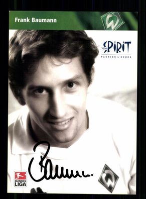 Frank Baumann Autogrammkarte Werder Bremen 2002-03 2. Karte Original Sign