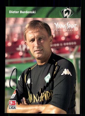 Dieter Burdenski Autogrammkarte Werder Bremen 2003-04 Original Signiert