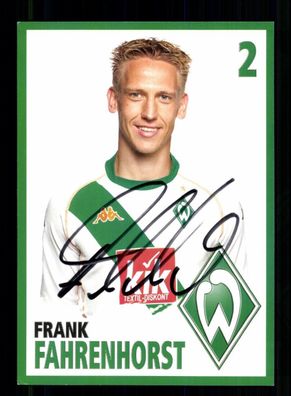 Frank Fahrenhorst Autogrammkarte Werder Bremen 2004-05 Original Signiert