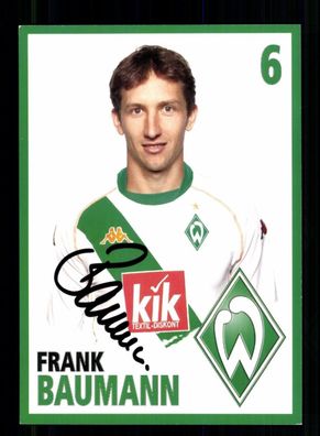 Frank Baumann Autogrammkarte Werder Bremen 2004-05 Original Signiert
