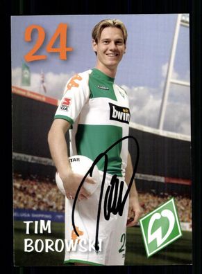 Tim Borowski Autogrammkarte Werder Bremen 2006-07 1. Karte Original Signiert