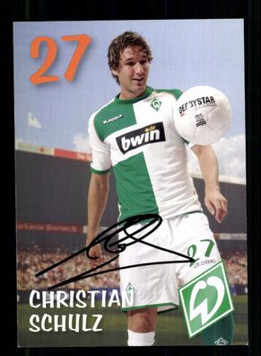 Christian Schulz Autogrammkarte Werder Bremen 2006-07 1. Karte Original Signiert
