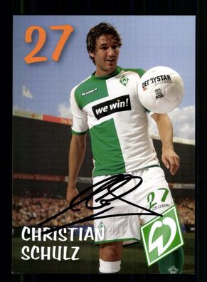 Christian Schulz Autogrammkarte Werder Bremen 2006-07 2. Karte Original Signiert