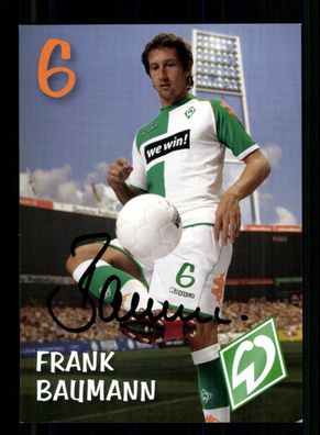 Frank Baumann Autogrammkarte Werder Bremen 2006-07 2. Karte Original Signiert