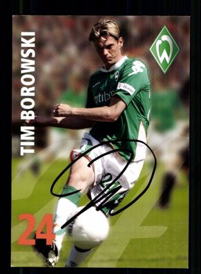 Tim Borowski Autogrammkarte Werder Bremen 2007-08 Original Signiert