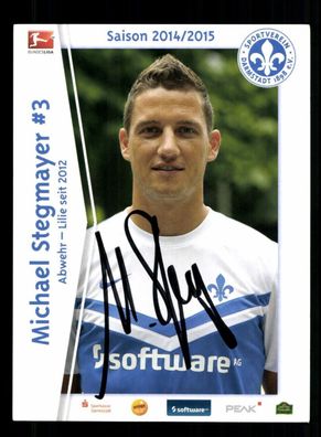 Michael Stegmayer Autogrammkarte SV Darmstadt 98 2014-15 Original Signiert