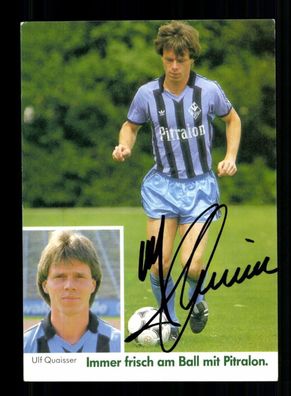 Ulf Quaisser Autogrammkarte Waldhof Mannheim 1985-86 Original Signiert