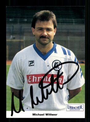 Michael Wittwer Autogrammkarte Karlsruher SC 1992-93 Original Signiert