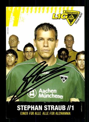 Stephan Straub Autogrammkarte Alemannia Aachen 2006-07 Original Signiert