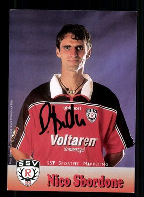 Nico Sbordone Autogrammkarte SSV Reutlingen 2001-02 Original Signiert