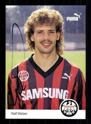 Ralf Weber Autogrammkarte Eintracht Frankfurt 1992-93 Original Signiert