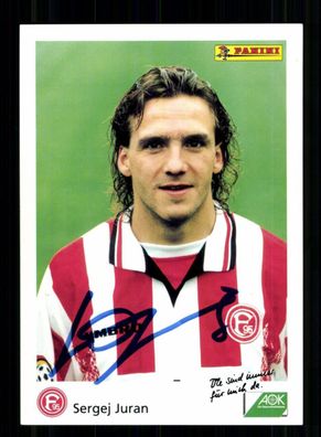 Sergej Juran Autogrammkarte Fortuna Düsseldorf 1996-97 Original Signiert