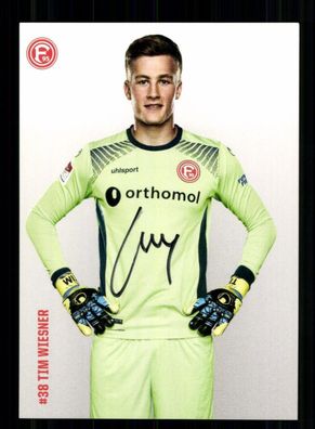 Tim Wiesner Autogrammkarte Fortuna Düsseldorf 2017-18 Original Signiert
