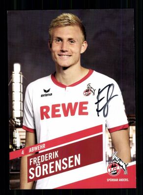 Frederik Sörensen Autogrammkarte 1 FC Köln 2015-16 Original Signiert