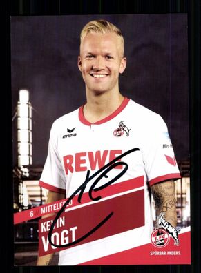Kevin Vogt Autogrammkarte 1 FC Köln 2015-16 Original Signiert