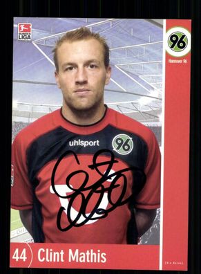 Clint Mathis Autogrammkarte Hannover 96 2003-04 Original Signiert