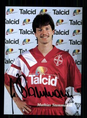 Mathias Stammann Autogrammkarte Bayer Leverkusen 1993-94 Original Signiert