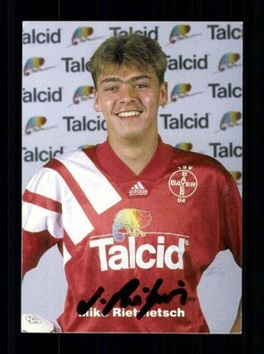 Mike Rietpietsch Autogrammkarte Bayer Leverkusen 1994-95 Original Signiert