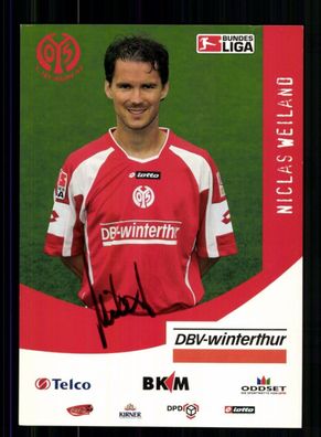 Niclas Weiland Autogrammkarte FSV Mainz 05 2005-06 Original Signiert