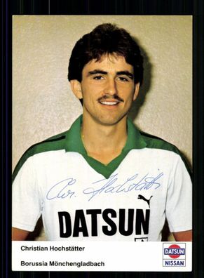 Christian Hochstätter Autogrammkarte Borussia Mönchengladbach 1982-83 Orig Sign
