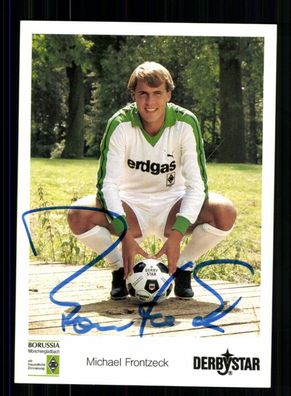 Michael Frontzeck Autogrammkarte Borussia Mönchengladbach 1984-85 Orig Sign