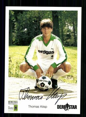 Thomas Krisp Autogrammkarte Borussia Mönchengladbach 1984-85 Orig Sign
