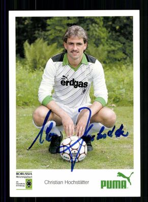 Christian Hochstätter Autogrammkarte Borussia Mönchengladbach 1986-87 Orig Sign