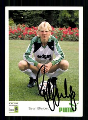 Stefan Effenberg Autogrammkarte Borussia Mönchengladbach 1987-88 Orig Sign